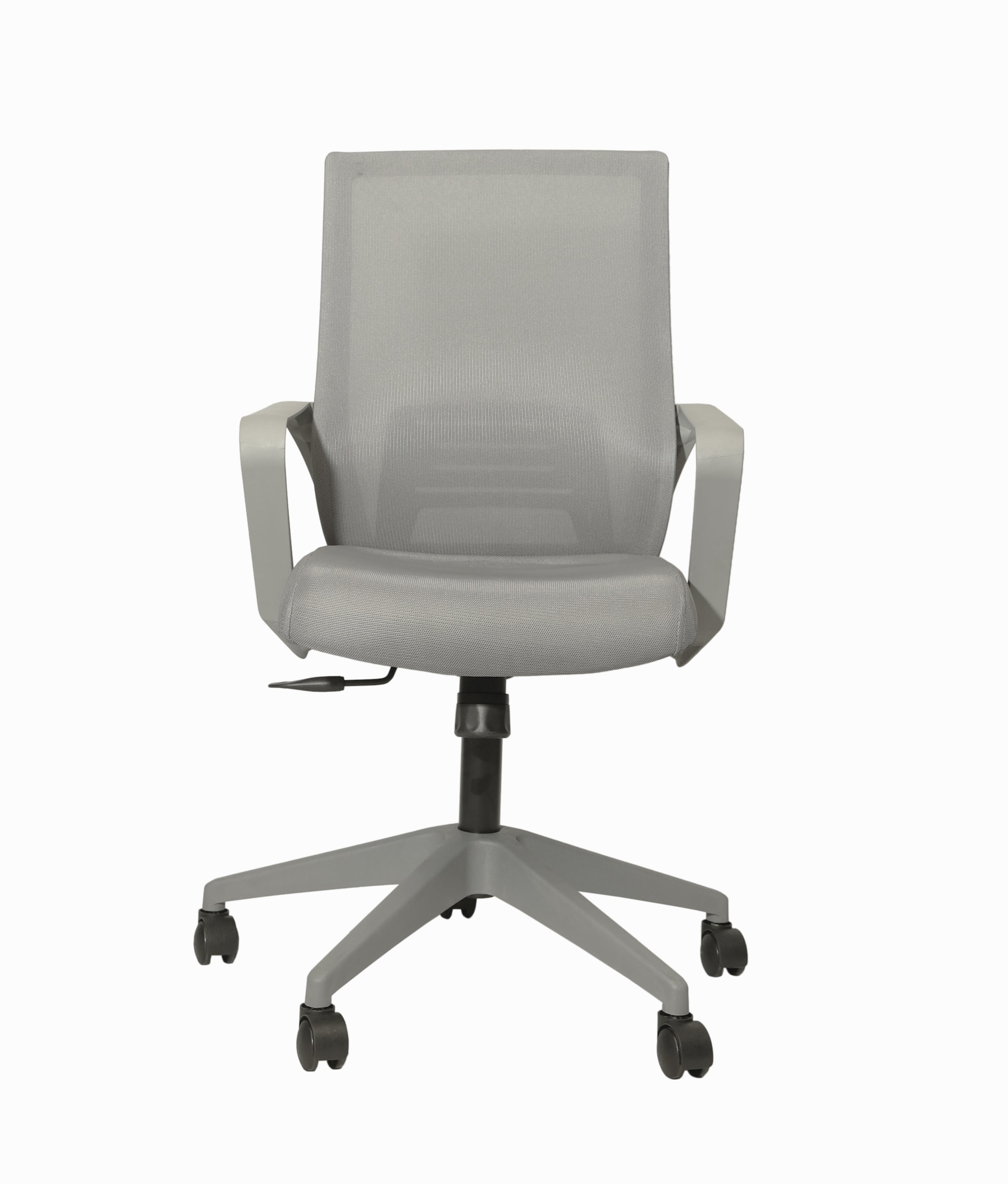 Office chair with breathable waterfall seat